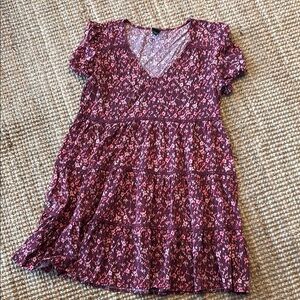 Wild Fable Pink and Purple Floral Top